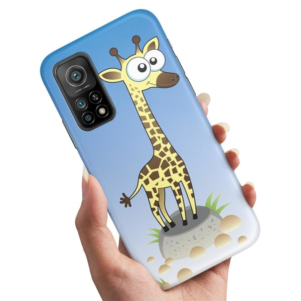 Xiaomi Mi 10T/10T Pro - Cover/Mobilcover Tegnet Giraf
