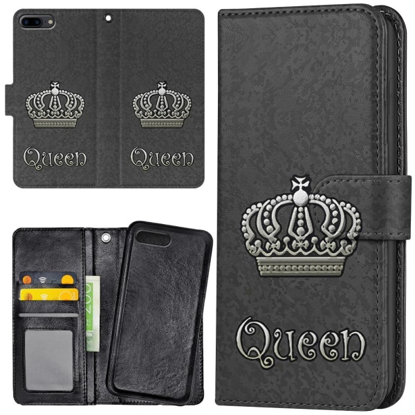 iPhone 7/8 Plus - Plånboksfodral/Skal Queen