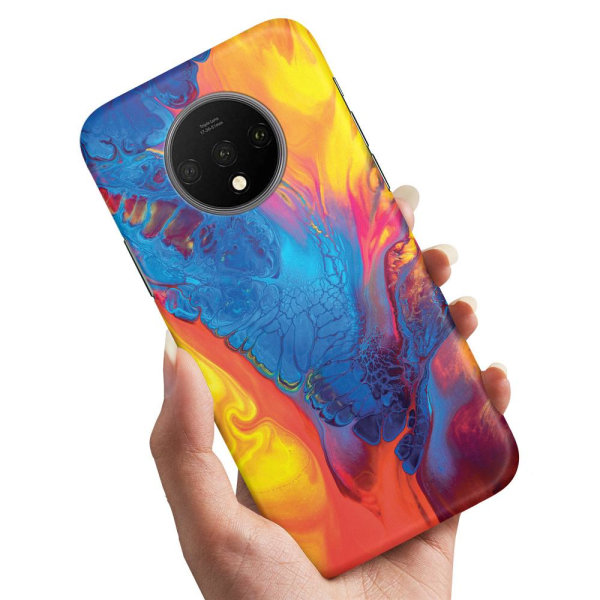 OnePlus 7T - Deksel/Mobildeksel Marmor Multicolor