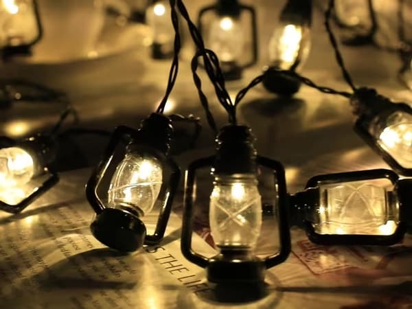 Solcellsslinga LED lyktor 30-LED