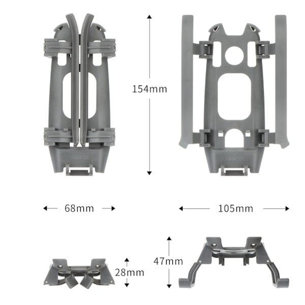 Landningsställ för DJI Mavic 2 - Förlängningsben grå