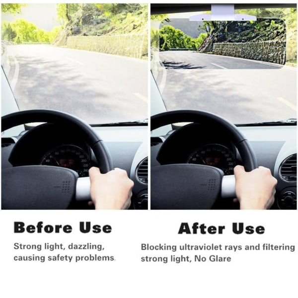 Dag- og natvisir til bil - Beskyttelse mod reflekser - Natbriller