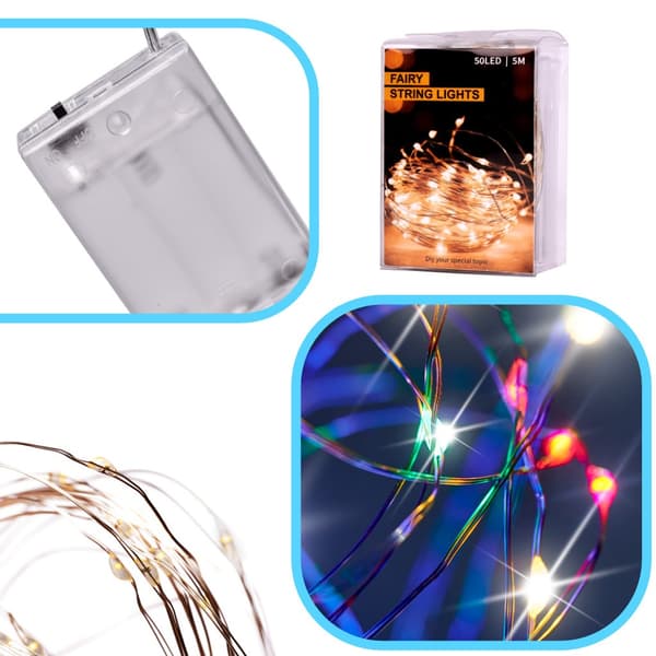 Ljusslinga / LED-slinga - 5m Multifärg