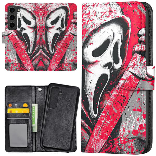 Samsung Galaxy S23 Plus - Plånboksfodral/Skal Scream Ghostface
