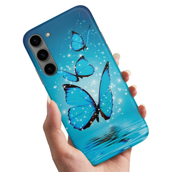 Samsung Galaxy S23 Plus - Skal/Mobilskal Glittrande Fjärilar