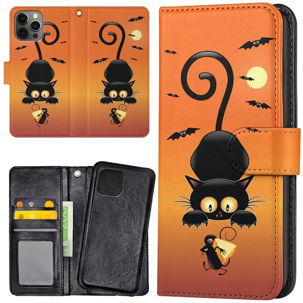 iPhone 12 Pro Max - Lompakkokotelo/Kuoret Kissa ja Hiiri