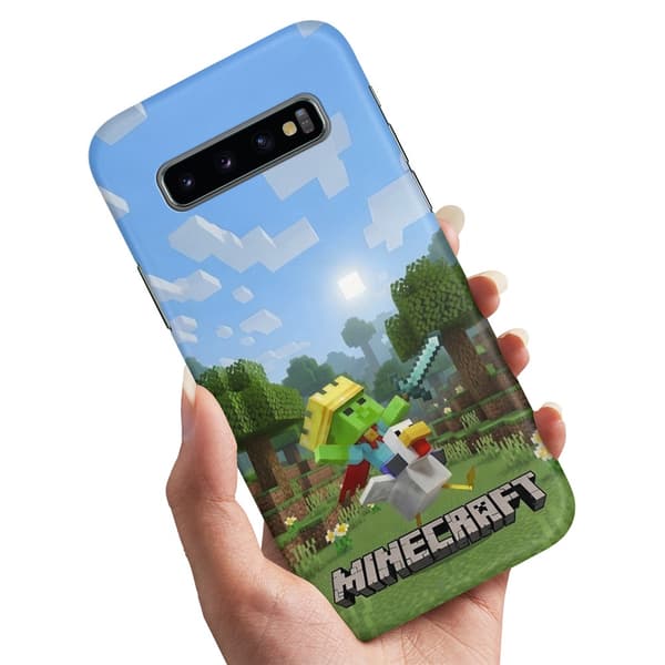 Deksel / Mobildeksel til Samsung Galaxy S10 - Minecraft