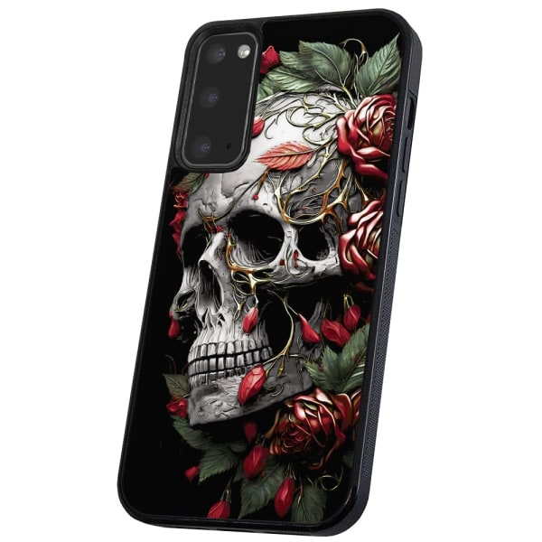 Samsung Galaxy S20 - Cover/Mobilcover Skull Roses