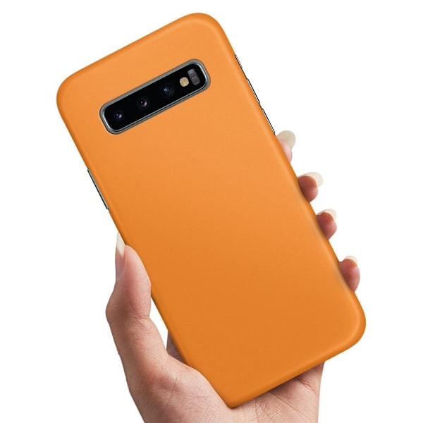 Samsung Galaxy S10 Plus - Deksel/Mobildeksel Oransje Orange