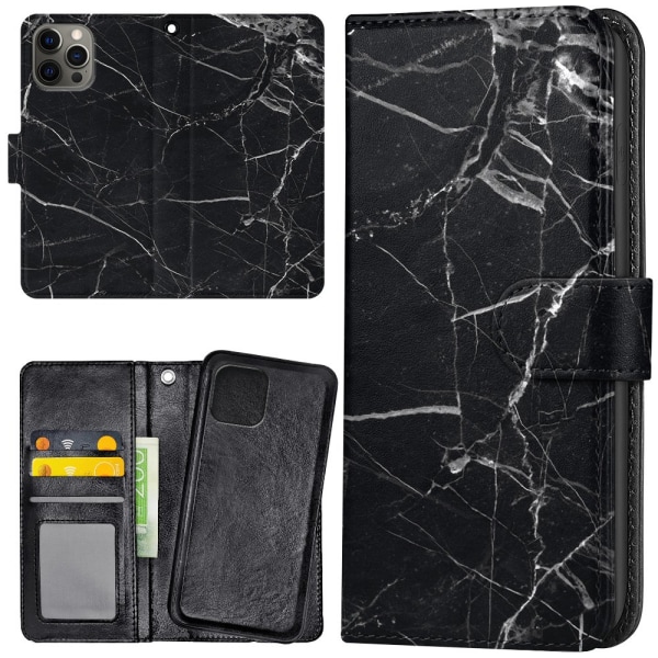 iPhone 15 Pro - Plånboksfodral/Skal Marmor