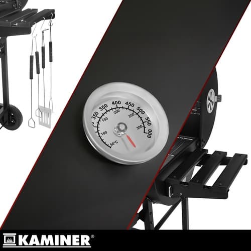 Grill / Kullgrill med Tilbehør - 108x67x96cm