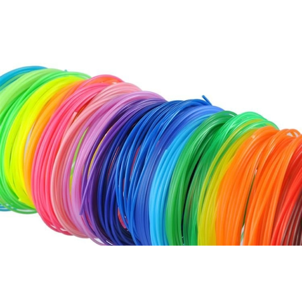 30-Pack - PLA Filament till 3D printer - 1,75mm x 5m multifärg