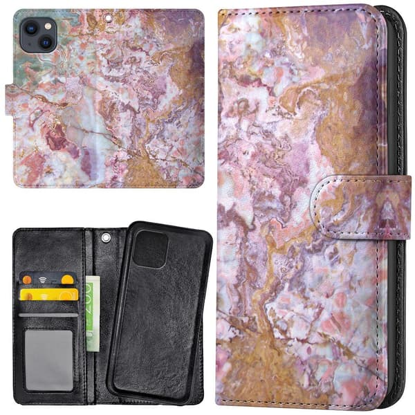 iPhone 14 - Lompakkokotelo/Kuoret Marmori