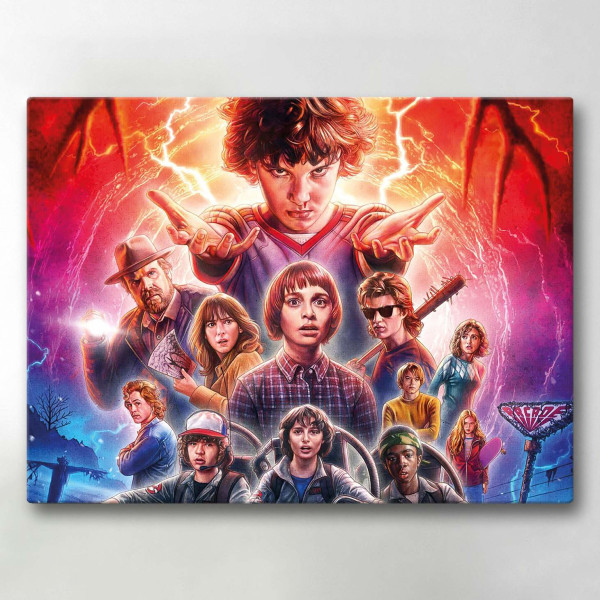 Lerretsbilde / Bilde - Stranger Things - 40x30 cm - Lerret