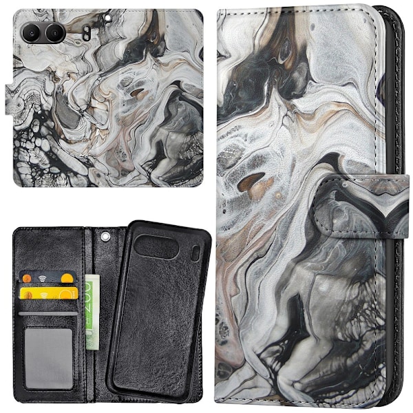 OnePlus Nord 4 - Lommebok Deksel Marmor