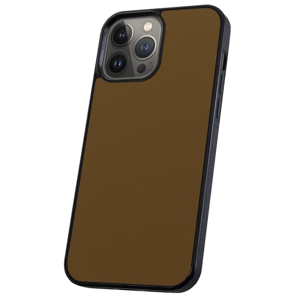 iPhone 13 Pro Max - Kuoret/Suojakuori Ruskea Brown