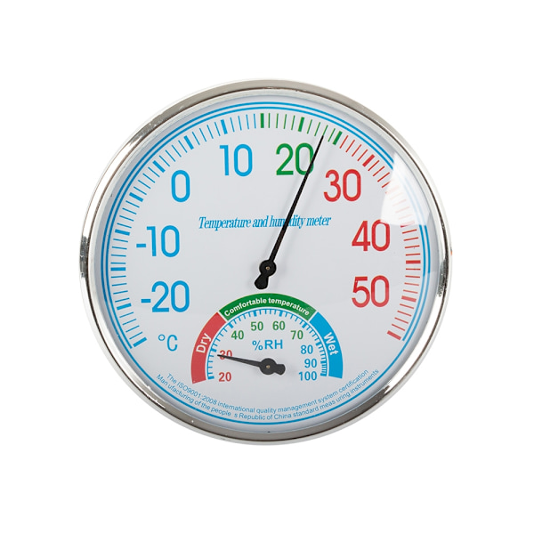 Hygrometer & Termometer - Mäter luftfuktighet & temperatur Vit