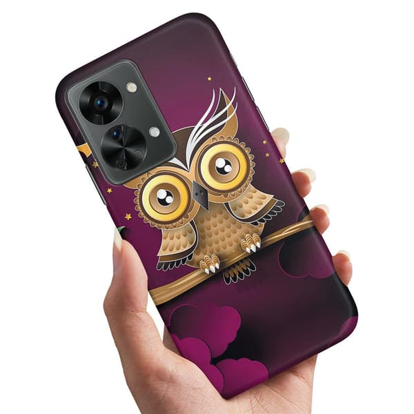 Deksel / Mobildeksel til OnePlus Nord 2T - Lysbrun Ugle