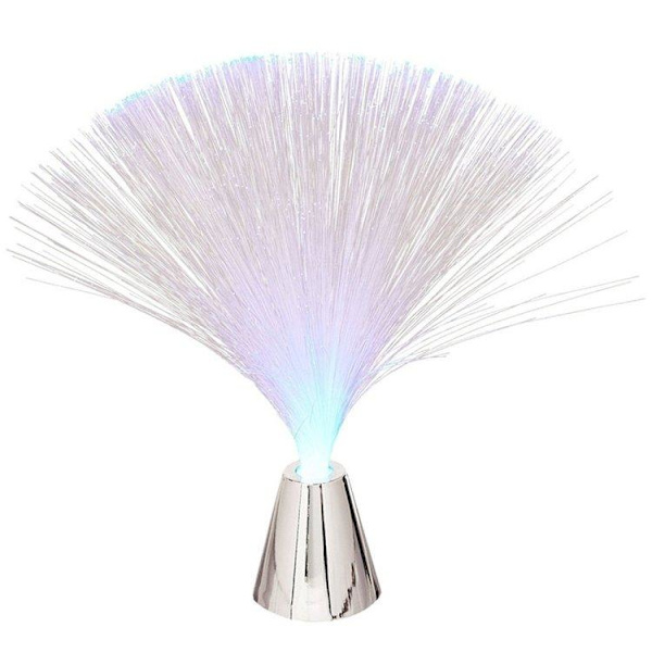 Fiberoptisk lampe / Fiberlampe - Farveskiftende - 21 cm Multicolor