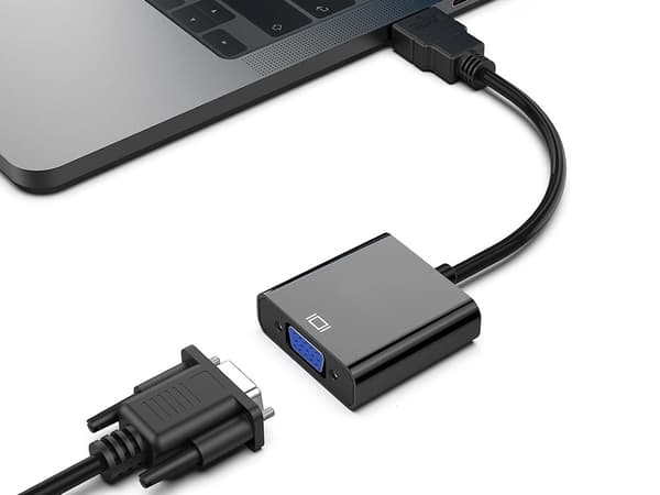 Adapter HDMI-VGA - Svart konverterkabel