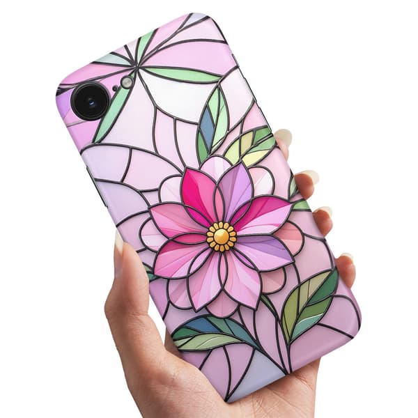 Deksel / Mobildeksel til iPhone 16e / 17e - Glass Flower