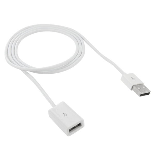 Förlängningskabel USB - 1 meter Vit