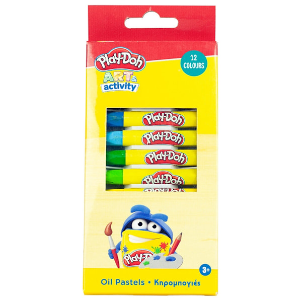 Play-Doh 12-färgade oljepastellkritor