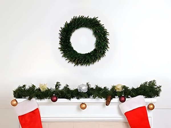 Julkrans dörr dekorationsbord stort 50cm