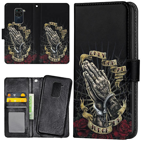 Xiaomi Redmi Note 9 - Mobilcover/Etui Cover Only God Can Judge M