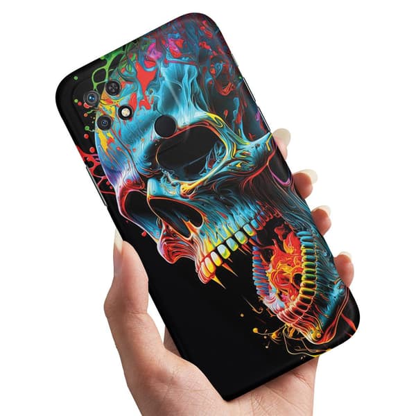 Skal / Mobilskal till Xiaomi Redmi 10C - Skull
