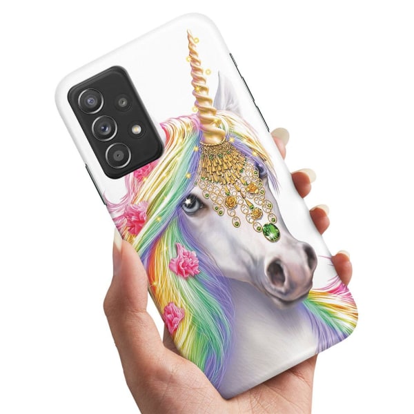 Samsung Galaxy A53 5G - Skal/Mobilskal Unicorn/Enhörning multifärg