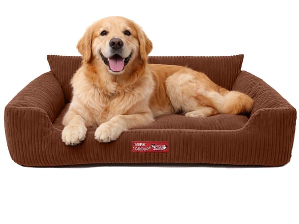Hund- och kattbädd liten halkfri Brun