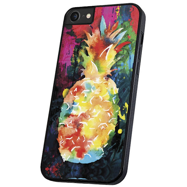 iPhone 6/7/8 Plus - Skal/Mobilskal Regnbåg Ananas