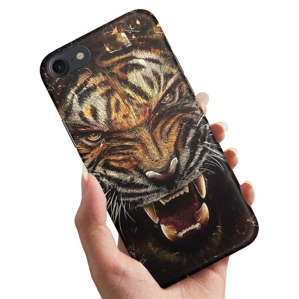 iPhone SE (2020) - Cover / Mobilcover Roaring Tiger