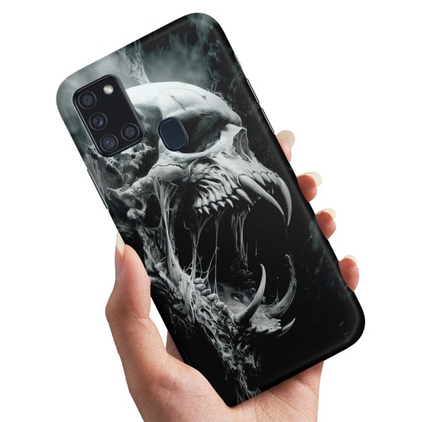 Samsung Galaxy A21s - Cover/Mobilcover Skull