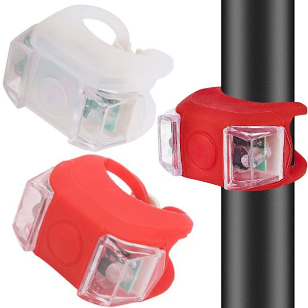 2st LED-lampor - 45x45 mm - För cyklister och fotgängare