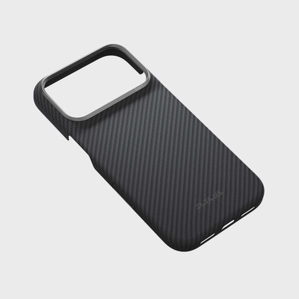 Pitaka Edge MagSafe Fodral iPhone 18 Pro/17 Pro Black/Grey