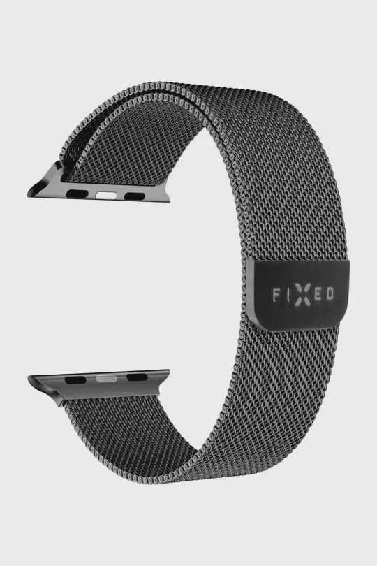 FIXED Mesh metallrem för Apple Watch 42/44/45/49mm Svart