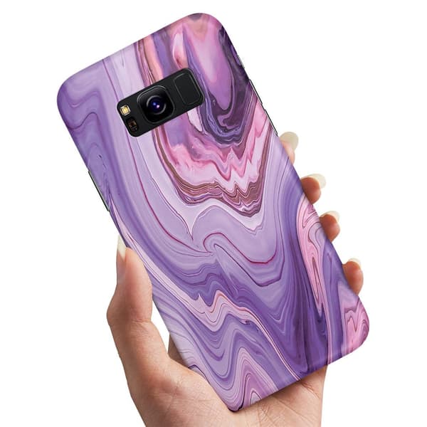 Cover / Mobilcover til Samsung Galaxy S8 Plus - Marmor Multicolor