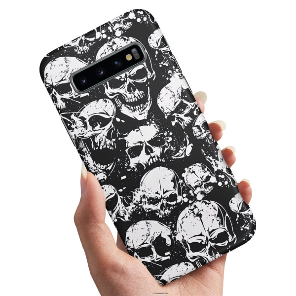 Samsung Galaxy S10 Plus - Skal/Mobilskal Skulls