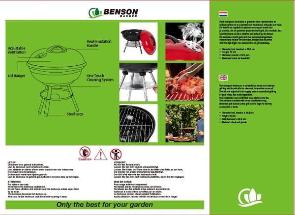 Grill / Kolgrill - 70x44x41 cm