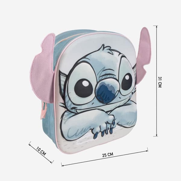Disney Lilo & Stitch 3D ryggsäck, 31 cm väska