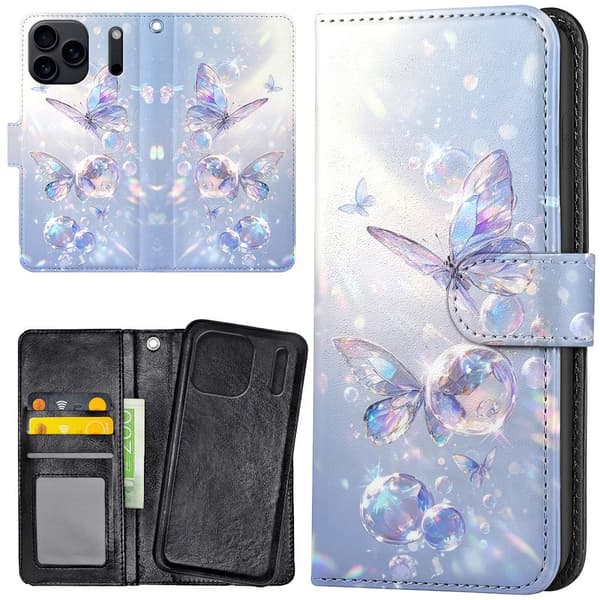 iPhone 17 / 18 Pro Max - Lommebok Deksel Butterflies