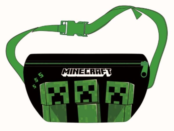 Minecraft Mave­taske – Fanny Pack med Creeper-design