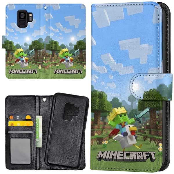 Samsung Galaxy S9 - Lommebok Deksel Minecraft