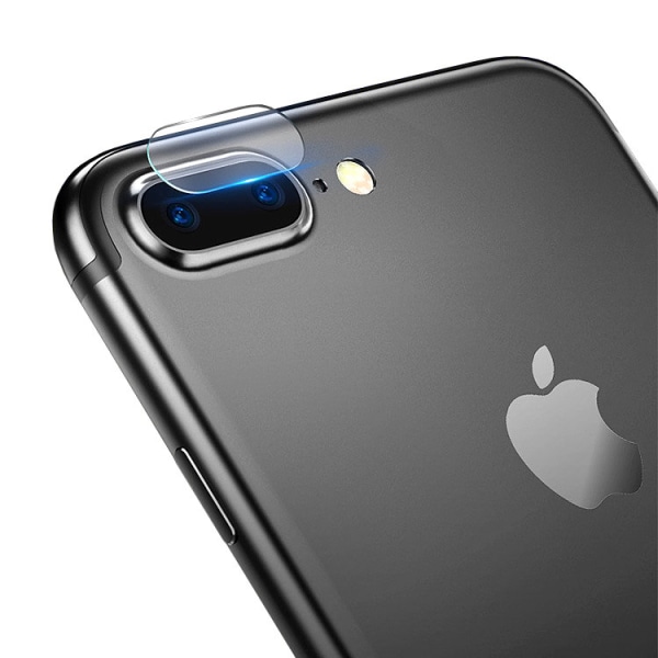 2 stk iPhone 7/8 Plus - Skjermbeskytter Kamera - Herdet Glass Transparent