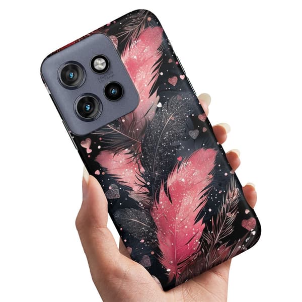 Deksel / Mobildeksel til Motorola Edge 50 Neo - Feathers