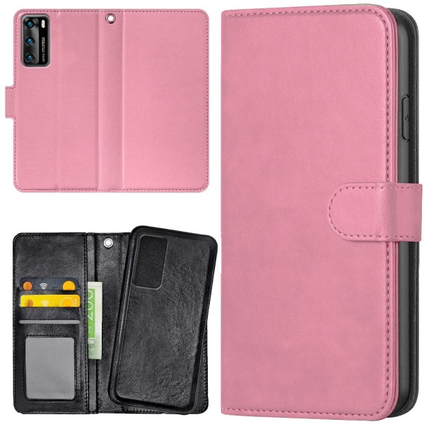 Huawei P40 - Mobilcover/Etui Cover Lysrosa Light pink