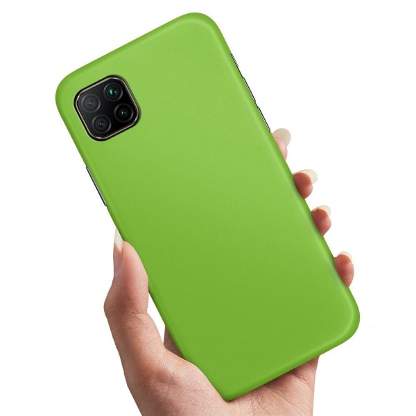 Huawei P40 Lite - Cover/Mobilcover Limegrøn Lime green