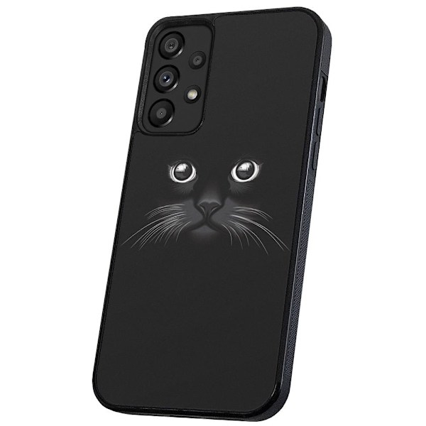 Samsung Galaxy A53 5G - Skal/Mobilskal Svart Katt multifärg
